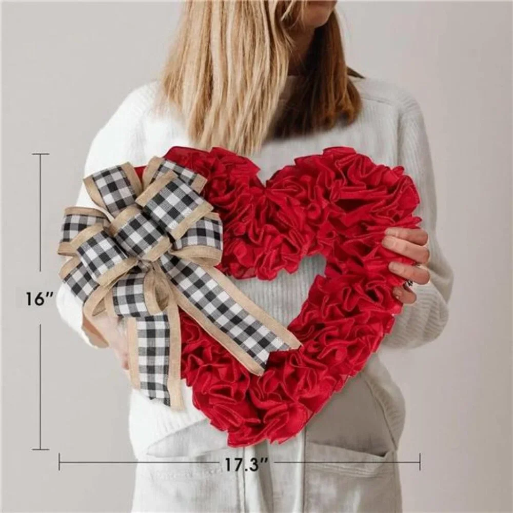 Valentines Day Decor Wreaths for Front Door Outside 17